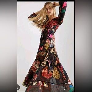Desigual Vibrant Multicolor Maxi Dress